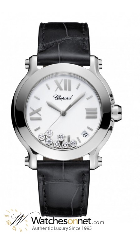 Chopard Happy Diamonds  Quartz Women's Watch, Stainless Steel, White Dial, 278475-3001