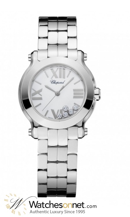 Chopard Happy Diamonds  Quartz Women's Watch, Stainless Steel, White Dial, 278509-3002