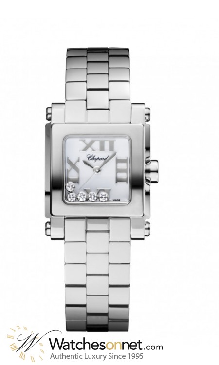 Chopard Happy Diamonds  Quartz Women's Watch, Stainless Steel, White Dial, 278516-3002