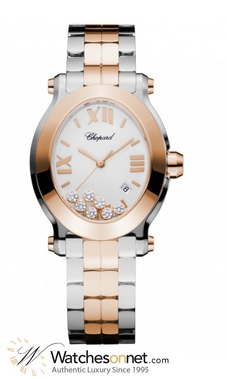 Chopard Happy Diamonds  Quartz Women's Watch, Stainless Steel, White Dial, 278546-6003