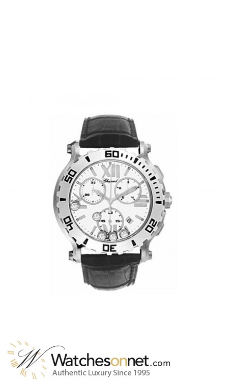 Chopard Happy Sport  Chronograph Quartz Women's Watch, Stainless Steel, White Dial, 28-8499-3001