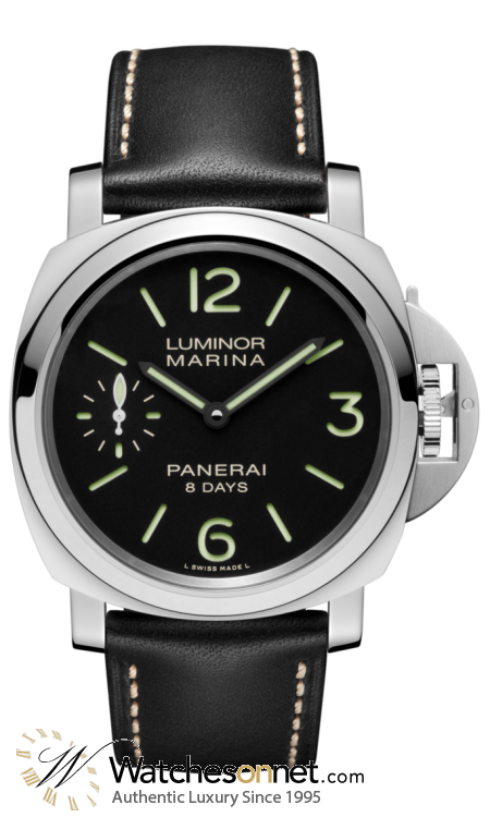 Panerai Luminor Marina  Manual Men's Watch, Stainless Steel, Black Dial, PAM00510