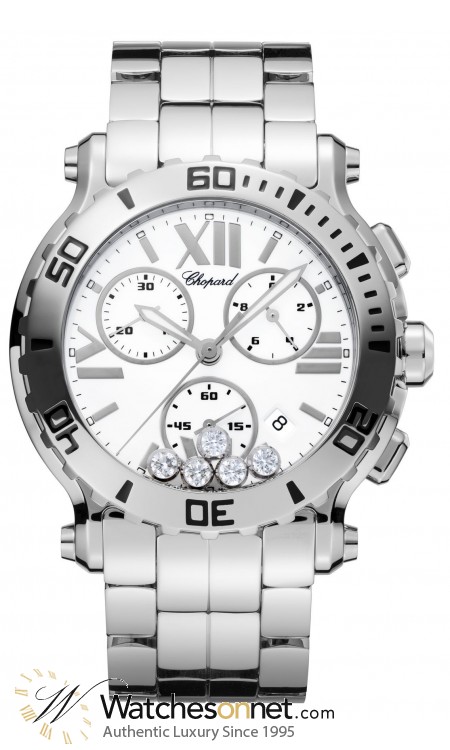 Chopard Happy Sport  Quartz Men's Watch, Stainless Steel, White Dial, 288499-3003
