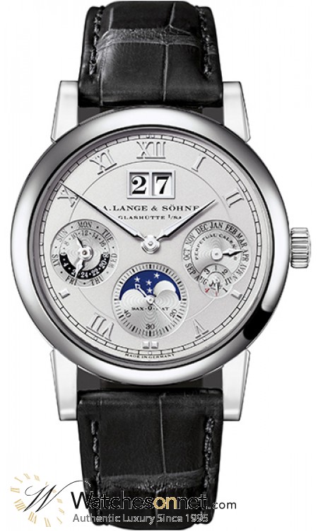 A. Lange & Sohne Langematic  Automatic Men's Watch, Platinum, Silver Dial, 310.025
