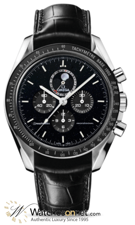 Omega Speedmaster Moon Watch  Chronograph Manual Men's Watch, Stainless Steel, Black Dial, 311.33.44.32.01.001
