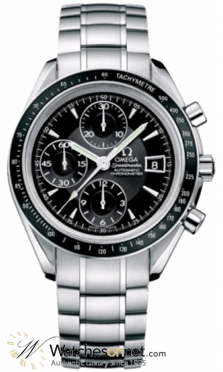 Omega Speedmaster  Chronograph Automatic Men's Watch, Stainless Steel, Black Dial, 3210.50.00
