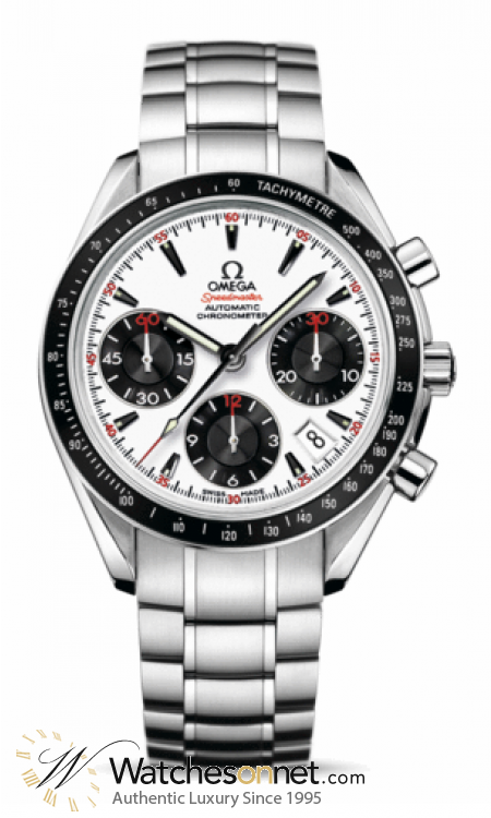 Omega Speedmaster  Chronograph Automatic Men's Watch, Stainless Steel, White Dial, 323.30.40.40.04.001
