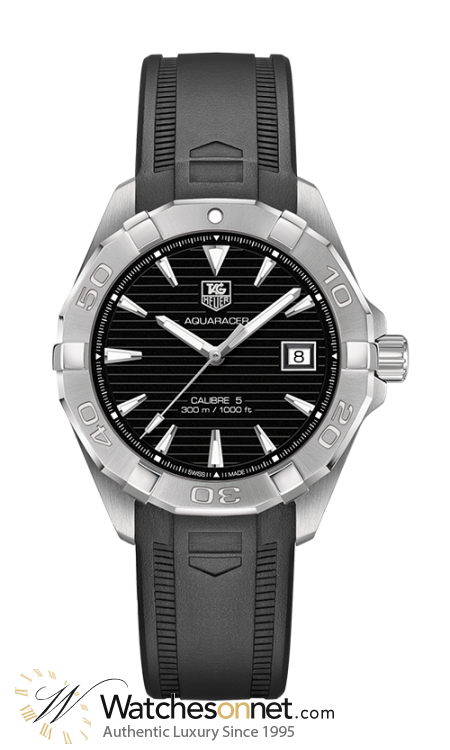 Tag Heuer Aquaracer  Automatic Men's Watch, Stainless Steel, Black Dial, WAY2110.FT8021