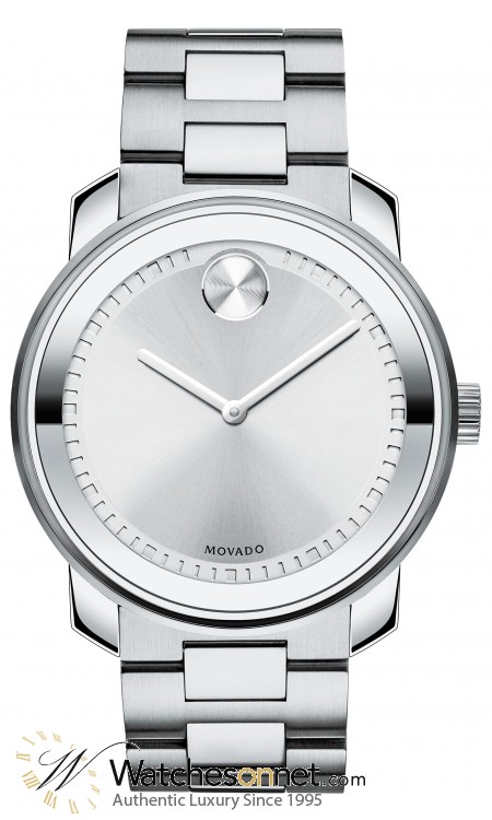 Movado Bold  Quartz Unisex Watch, Stainless Steel, Silver Dial, 3600257