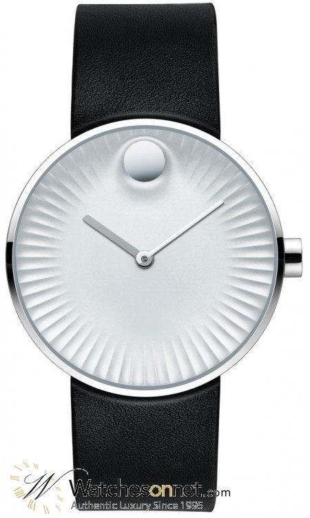 Movado Edge  Quartz Men's Watch, Stainless Steel, Silver Dial, 3680001