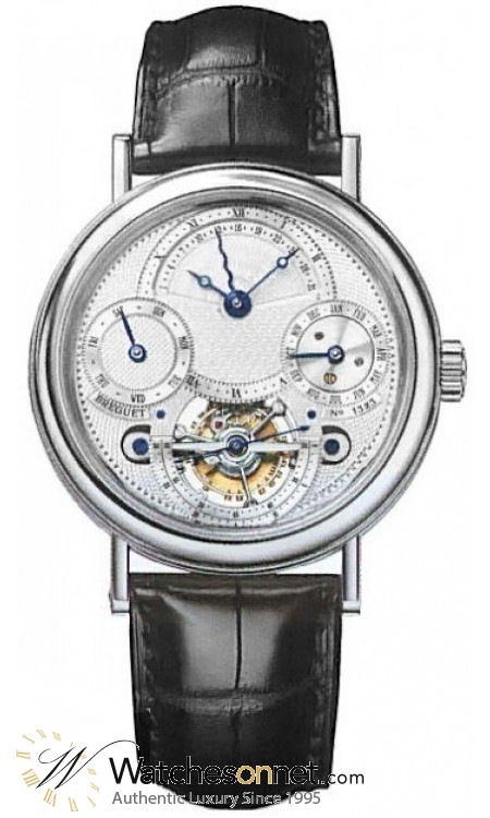 Breguet Classique Complications  Manual Winding Men's Watch, Platinum, Silver Dial, 3757PT/1E/9V6