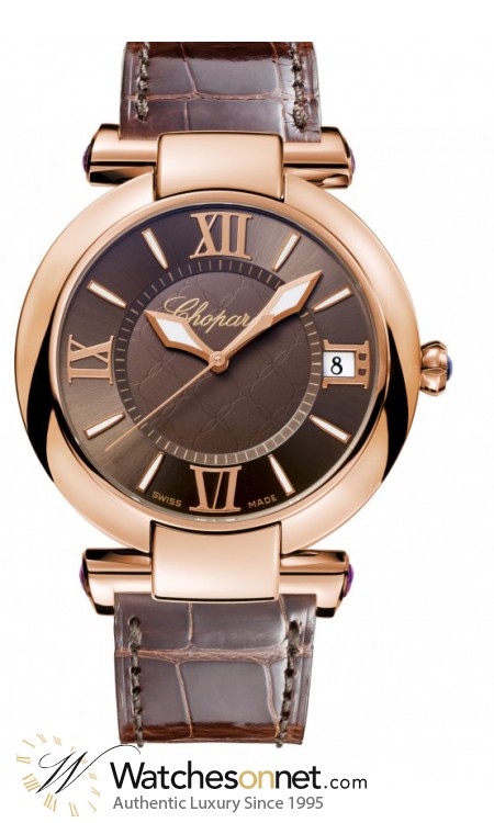 Chopard Imperiale  Automatic Women's Watch, 18K Rose Gold, Brown Dial, 384241-5005