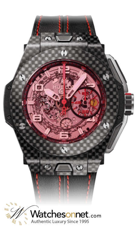 Hublot Big Bang 44mm Limited Edition  Chronograph Automatic Men's Watch, Carbon Fiber, Skeleton Dial, 401.QX.0123.VR