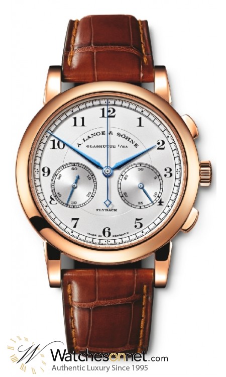 A. Lange & Sohne 1815  Chronograph Manual Men's Watch, 18K Rose Gold, Silver Dial, 402.032