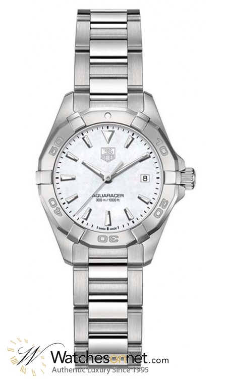 Tag Heuer Aquaracer  Quartz Women's Watch, Stainless Steel, Mother Of Pearl Dial, WAY1412.BA0920