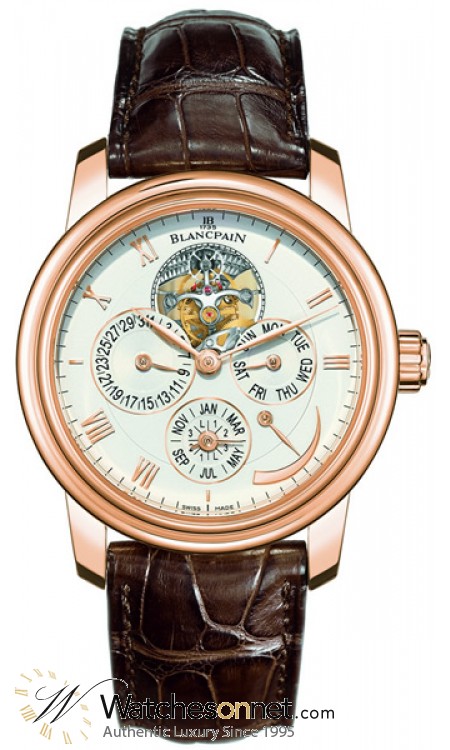 Blancpain Le Brassus  Tourbillon Men's Watch, 18K Rose Gold, White Dial, 4225-3642-55B