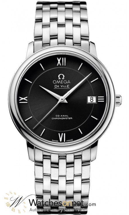 Omega De Ville  Automatic Men's Watch, Stainless Steel, Black Dial, 424.10.37.20.01.001