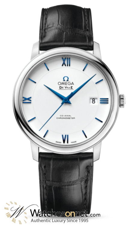 Omega De Ville  Automatic Men's Watch, 18K White Gold, White Dial, 424.53.40.20.04.001