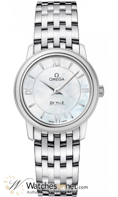 Omega De Ville  Quartz Women's Watch, Stainless Steel, Mother Of Pearl Dial, 424.10.27.60.05.001