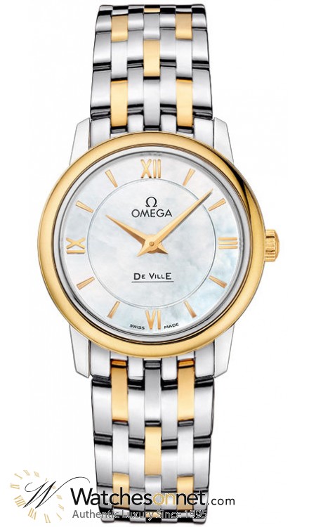 Omega De Ville  Quartz Women's Watch, Stainless Steel, Mother Of Pearl Dial, 424.20.27.60.05.001