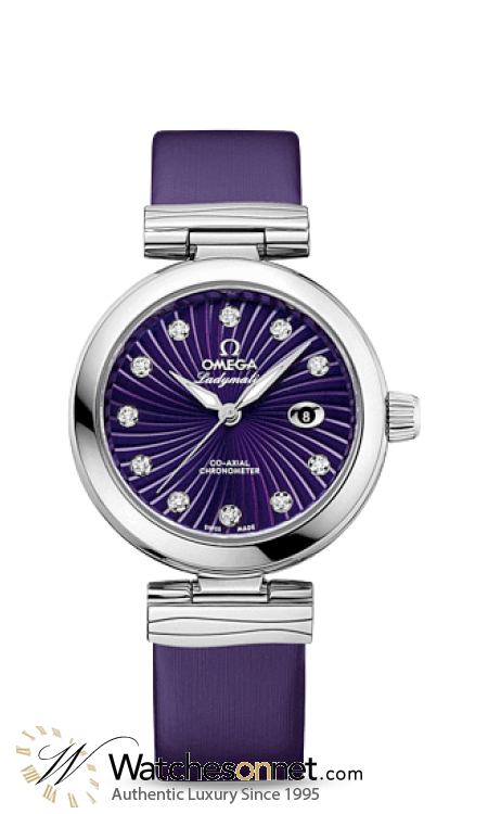 Omega De Ville Ladymatic  Automatic Women's Watch, Stainless Steel, Purple Dial, 425.32.34.20.60.001