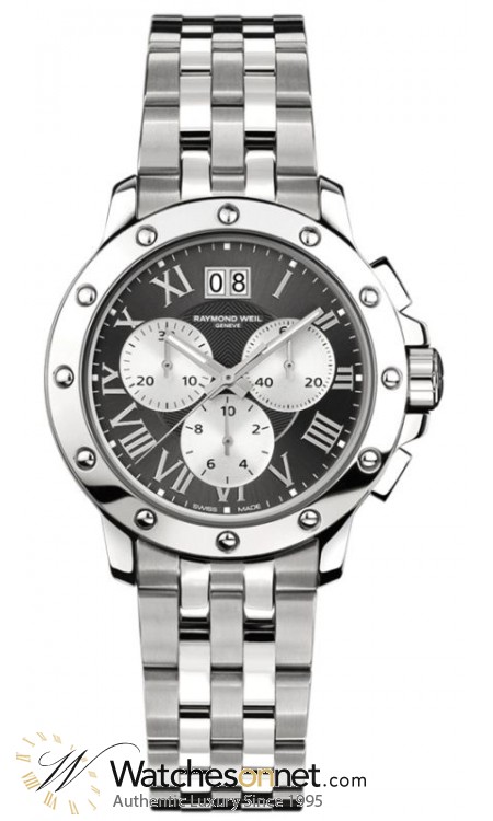 Raymond Weil Tango  Chronograph Quartz Men's Watch, Stainless Steel, Gray Dial, 4899-ST-00668