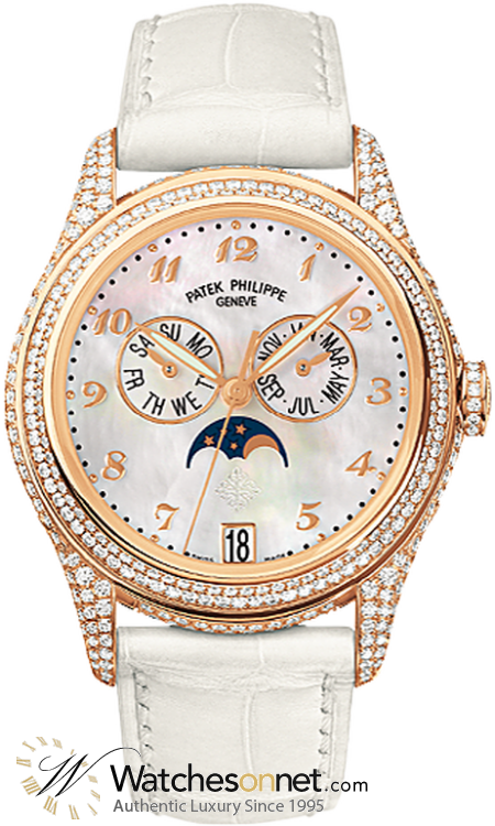 Patek Philippe Complications  Mechanical Women's Watch, 18K Rose Gold, White Mother Of Pearl Dial, 4937R-001