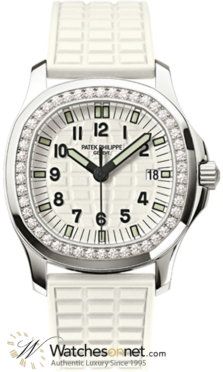 Patek Philippe Aquanaut  Quartz Women's Watch, Stainless Steel, White Dial, 5067A-011