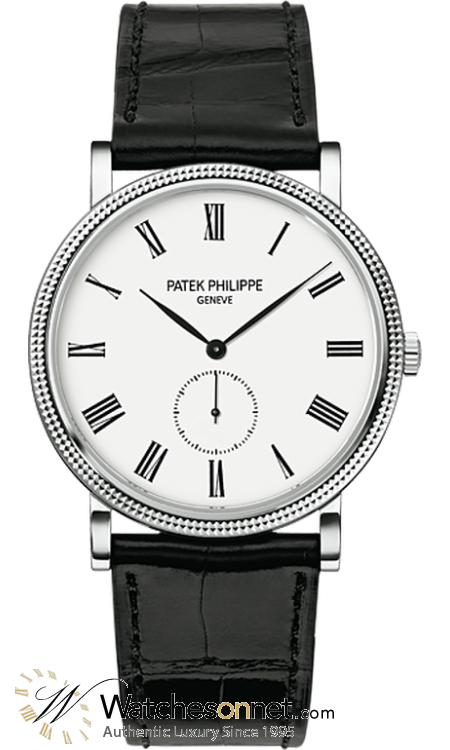 Patek Philippe Calatrava  Automatic Men's Watch, 18K White Gold, White Dial, 5116G-001