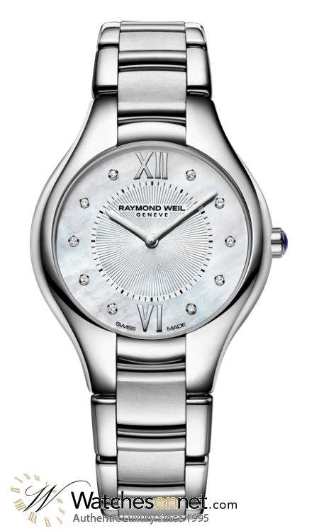Raymond Weil Noemia  Quartz Women's Watch, Stainless Steel, Mother Of Pearl Dial, 5132-ST-00985