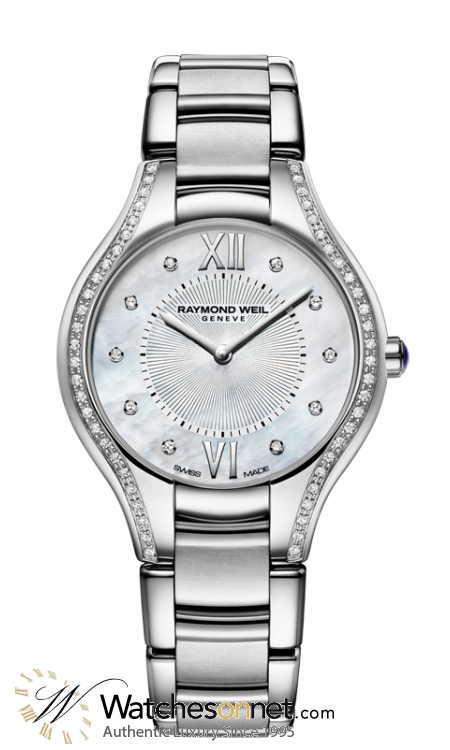 Raymond Weil Noemia  Quartz Women's Watch, Stainless Steel, Mother Of Pearl Dial, 5132-STS-00985
