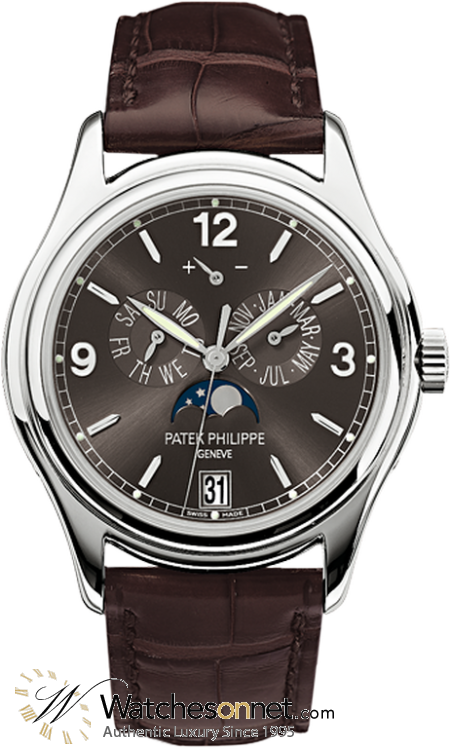 Patek Philippe Complications  Automatic With Power Reserve Men's Watch, 18K White Gold, Grey Dial, 5146G-010