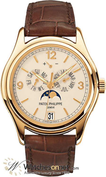 Patek Philippe Complications  Automatic With Power Reserve Men's Watch, 18K Yellow Gold, Cream Dial, 5146J-001