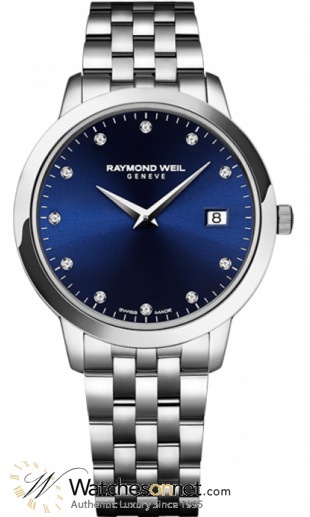 Raymond Weil Toccata  Quartz Women's Watch, Stainless Steel, Blue Dial, 5388-ST-50081