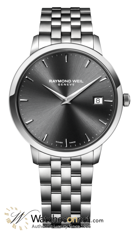 Raymond Weil Toccata  Quartz Men's Watch, Stainless Steel, Grey Dial, 5588-ST-60001