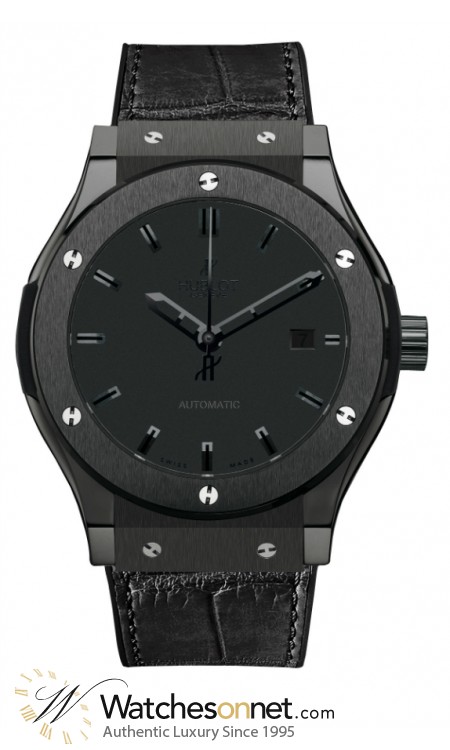 Hublot Classic Fusion 38MM  Automatic Certified Men's Watch, Ceramic, Black Dial, 565.CM.1110.LR