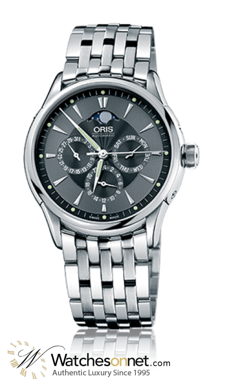 Oris Artelier  Automatic Men's Watch, Stainless Steel, Black Dial, 581-7592-4054-07-8-21-73