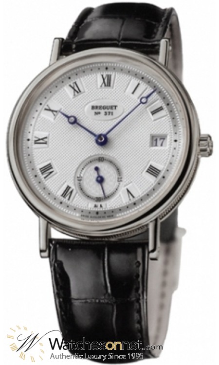 Breguet Classique  Automatic Men's Watch, 18K White Gold, Silver Dial, 5920BB/15/984
