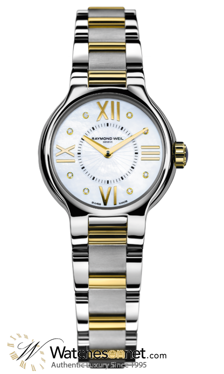 Raymond Weil Noemia  Quartz Women's Watch, Stainless Steel, White Dial, 5927-STP-00995