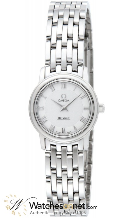 Omega De Ville  Quartz Small Women's Watch, Stainless Steel, Silver Dial, 4570.33.00