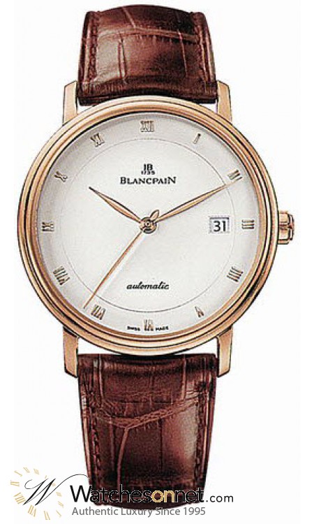 Blancpain Villeret  Automatic Men's Watch, 18K Rose Gold, White Dial, 6223-3642-55B