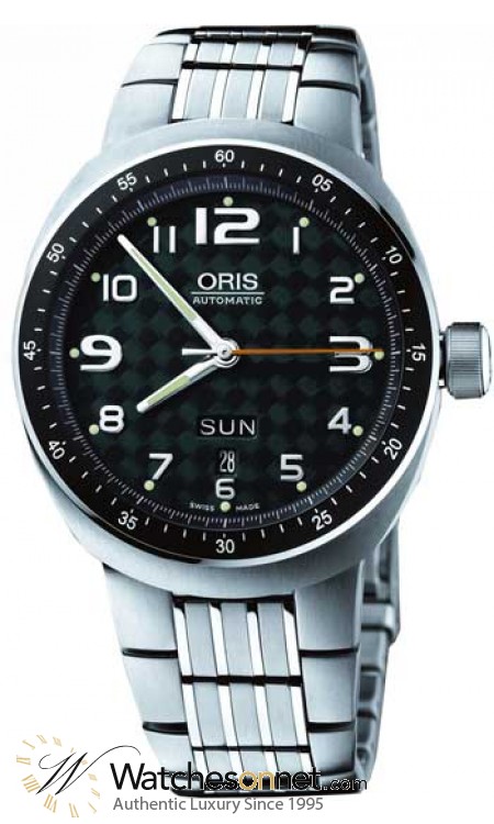 Oris Motor Sport TT3 Day Date  Automatic Men's Watch, Titanium, Black Dial, 635-7588-7067-MB