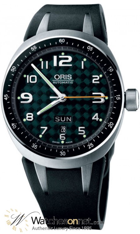 Oris Motor Sport TT3 Day Date  Automatic Men's Watch, Titanium, Black Dial, 635-7588-7067-RS