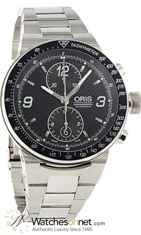 Oris Motor Sport Williams F1 Team  Chronograph Automatic Men's Watch, Stainless Steel, Black Dial, 673-7563-4184-MB