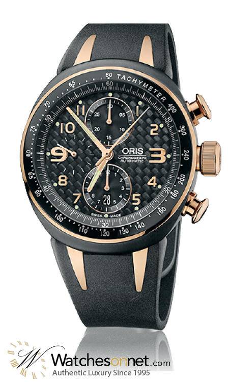 Oris   Chronograph Automatic Men's Watch, Titanium, Black Dial, 674-7587-7764-07-4-28-03R