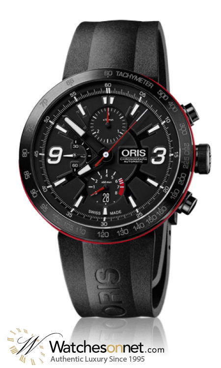 Oris   Chronograph Automatic Men's Watch, PVD, Black Dial, 674-7659-4764-07-4-25-06B