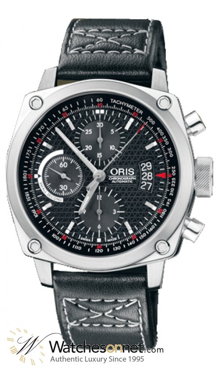 Oris Aviation BC4  Chronograph Automatic Men's Watch, Stainless Steel, Black Dial, 674-7616-4154-LS