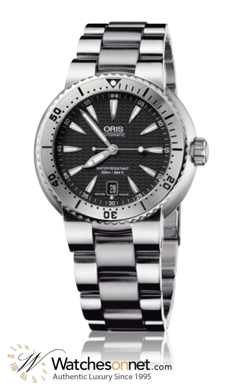 Oris Divers Date  Automatic Men's Watch, Stainless Steel, Black Dial, 733-7533-4154-07-8-24-01PEB