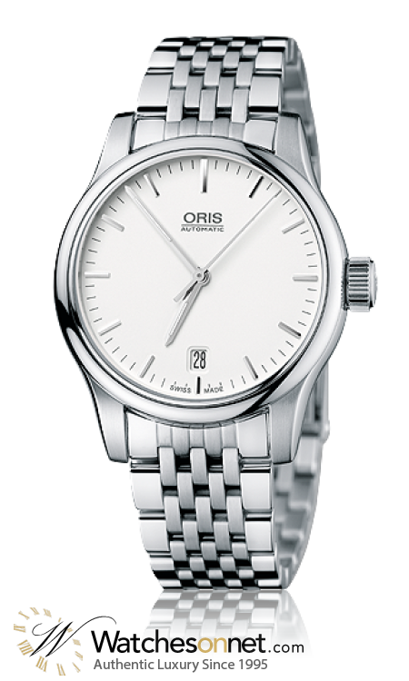 Oris Classic  Automatic Men's Watch, Stainless Steel, Silver Dial, 733-7578-4051-07-8-18-61