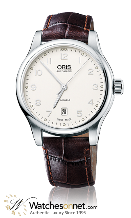 Oris Classic  Automatic Men's Watch, Stainless Steel, Silver Dial, 733-7594-4091-LS